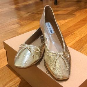 Steve Madden Eldora Gold Flats 7
